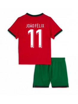 Portugal Joao Felix #11 Dječji Domaci Dres kompleti EP 2024 Kratak Rukavima (+ kratke hlače)